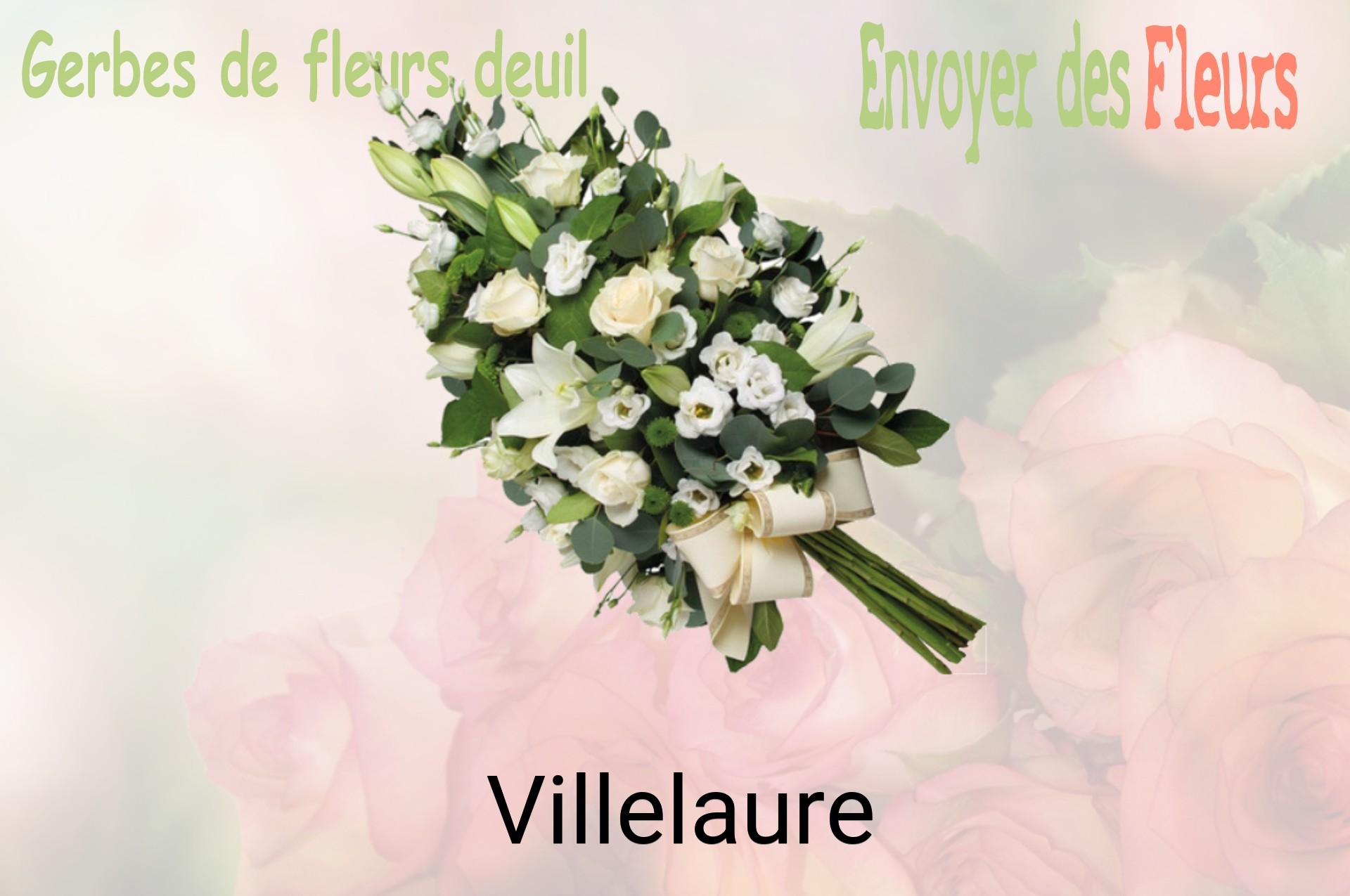 Gerbe de fleurs de deuil livrée à Villelaure